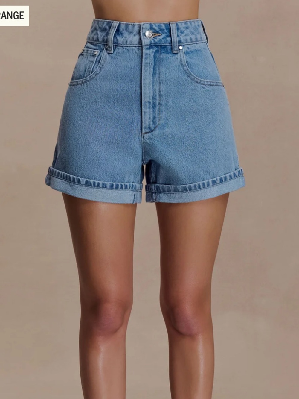 Meshki Carlene Cuffed Denim Shorts - Classic Blue | NWTs | Size 32